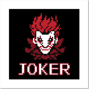 Joker pixel art Posters and Art